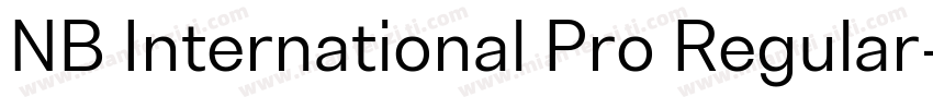 NB International Pro Regular字体转换